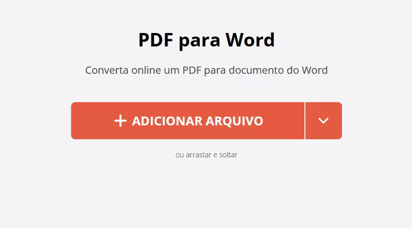Salvar PDF como Documento Word online