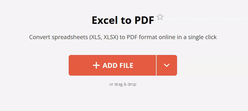 Convert Excel to PDF for free