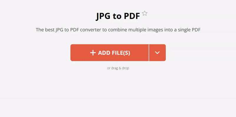 How to convert JPG to PDF on Windows 10 online