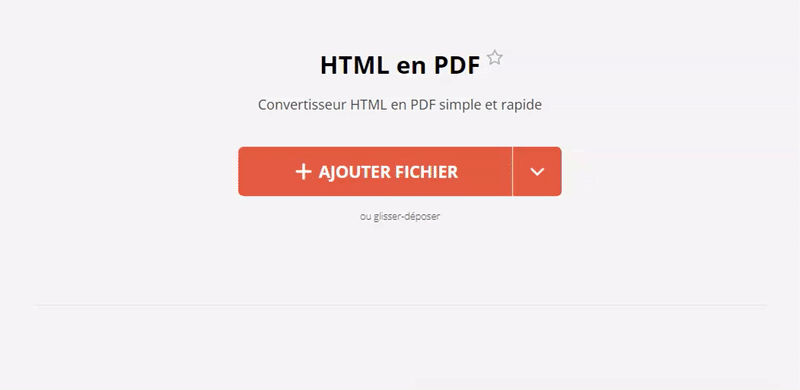 Convertir HTML en PDF sous Windows 10 en ligne