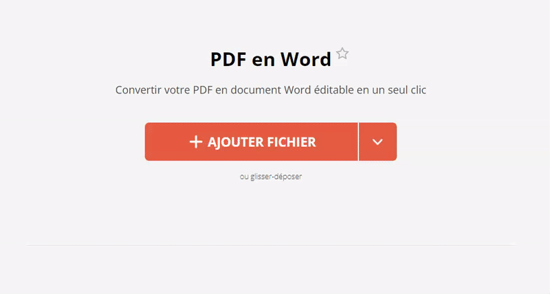 Convertir le document en Word pour réduire la taille du PDF