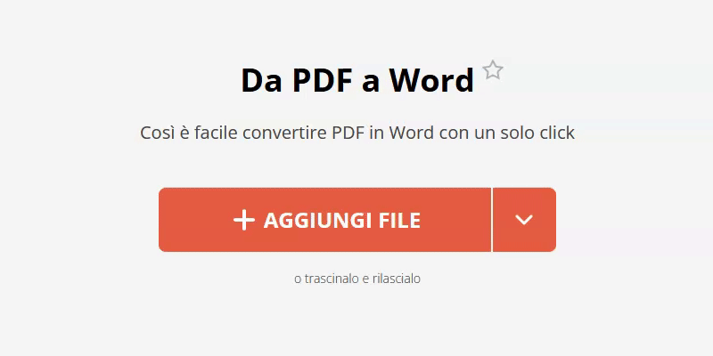 Convertire il documento in Word per ridurre le dimensioni di un file PDF