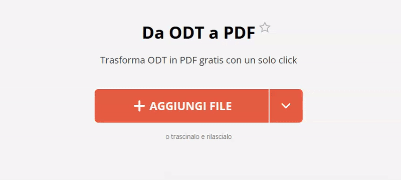 Convertitore da ODT a PDF