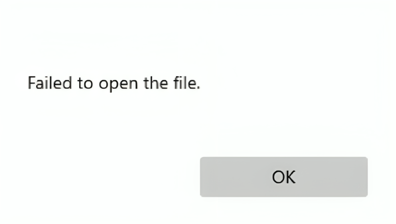 Corrupted PDF file error message
