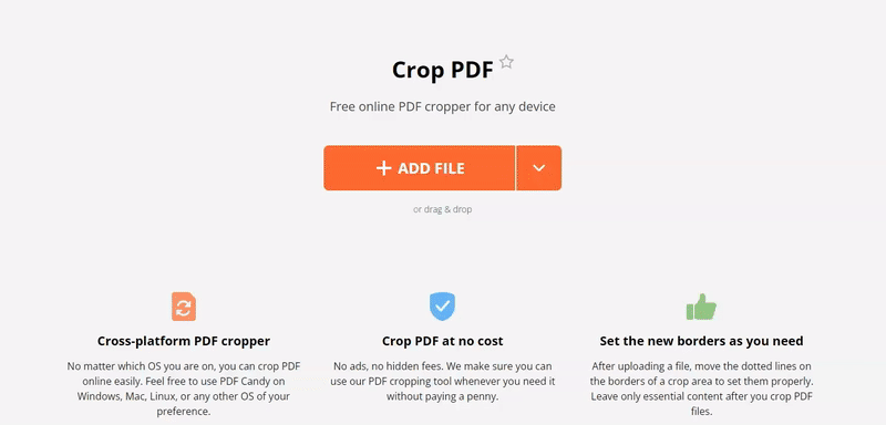 Beskära PDF-filer på Mac