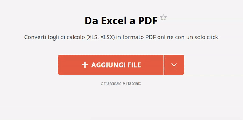 Convertire Excel in PDF gratuitamente
