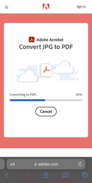How to turn a picture into a PDF on iPhone with Adobe