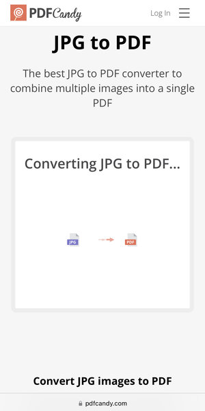 How to convert photo to PDF on iPhone with PDF Candy