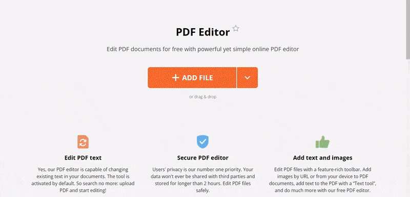 Editar PDF Online: Editor de PDF Online Gratuito e Preenchimento de PDF