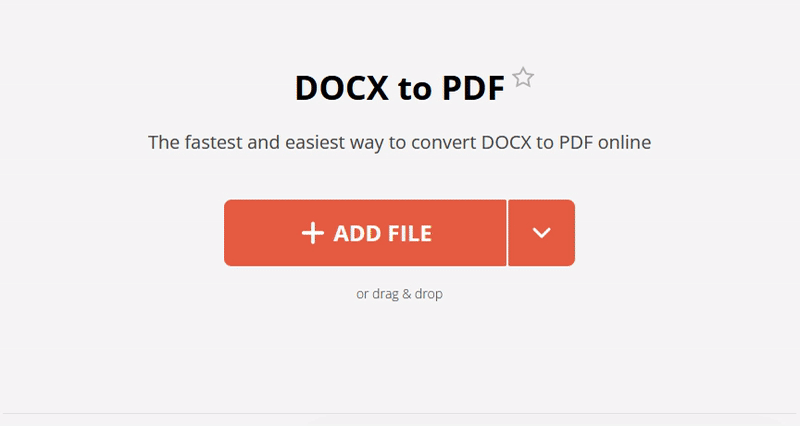 Come convertire DOCX in PDF online