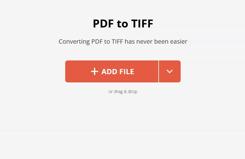 How to convert PDF to TIFF online