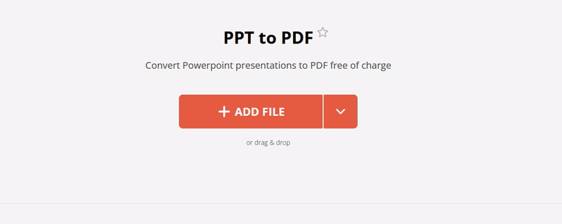 How to convert PPT to PDF online