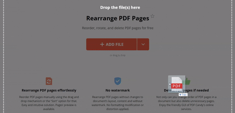 How to rearrange pages in PDF without Acrobat
