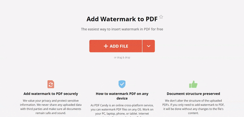 Hur man lägger till vattenstämpel till PDF online
