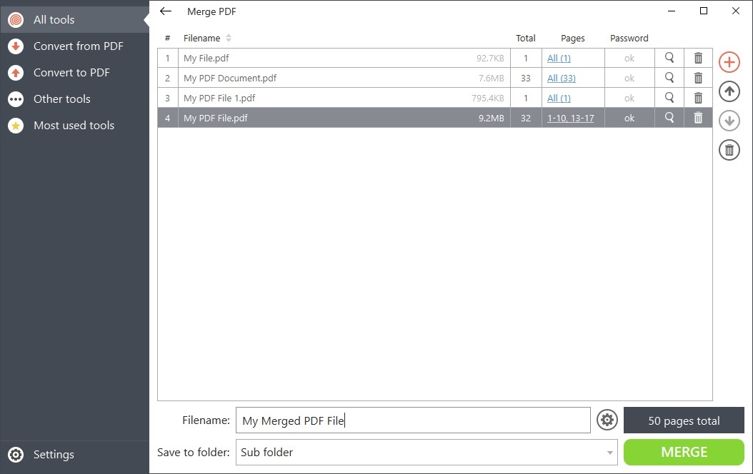 How to combine PDF files on Windows 10 offline