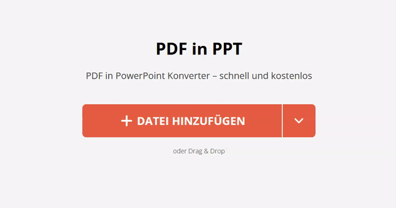Wie kann man PDF in PowerPoint online umwandeln
