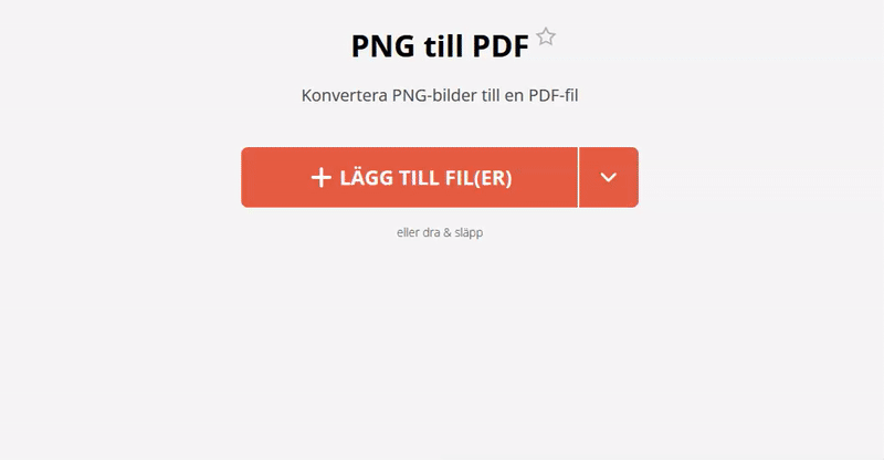 Hur man slår ihop PNG till PDF