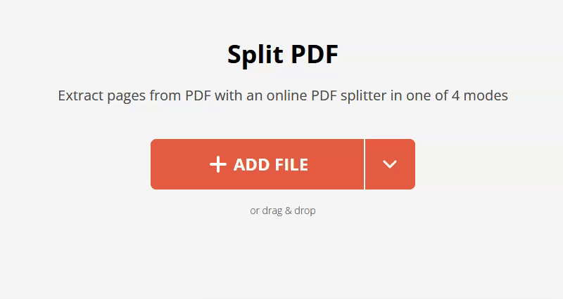 Split PDF Online for Free