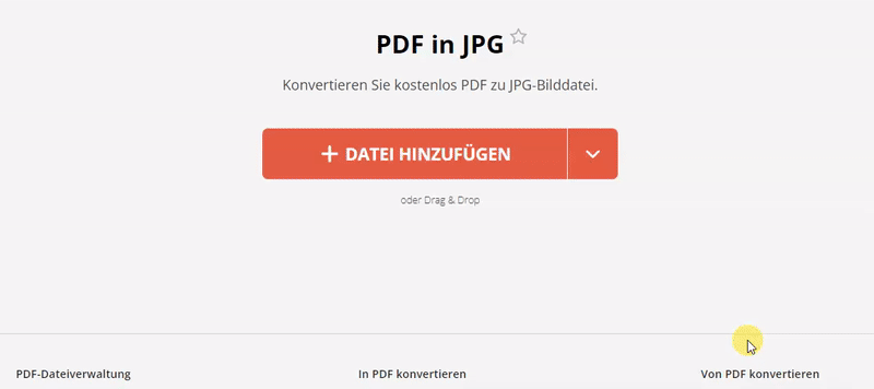 Wie kann man PDF als JPEG speichern