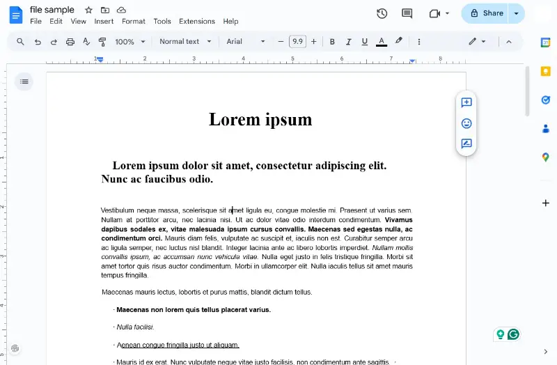 Edit scanned PDF in Google Docs