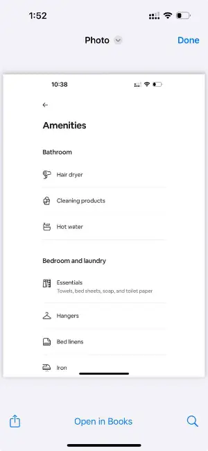 Convert picture to PDF on iPhone with Print to PDF feature