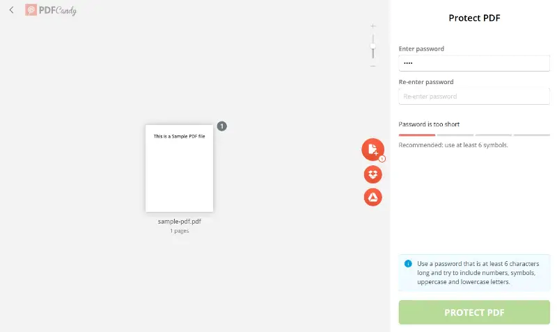 How to password protect PDF online