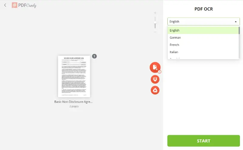 Create accessible PDF with OCR