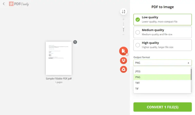 Fix empty PDF by changing the format