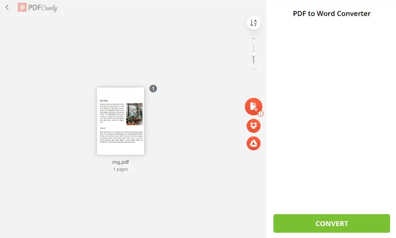 Edit PDF as a Word file