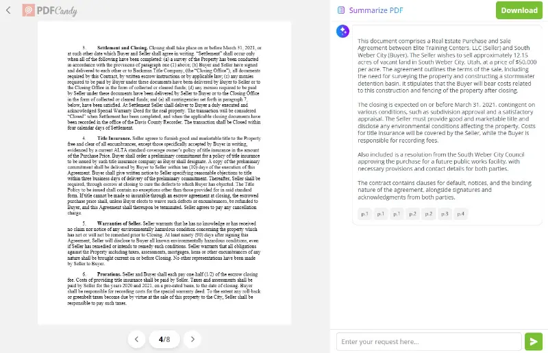 Automation in real estate with AI PDF summary