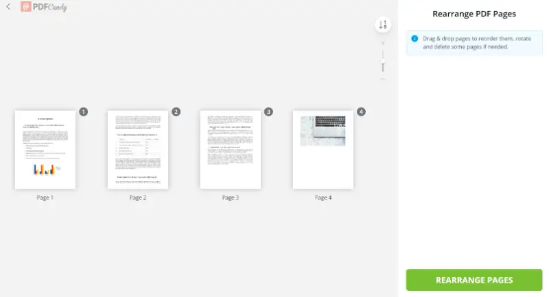 How to rearrange pages in PDF without Acrobat