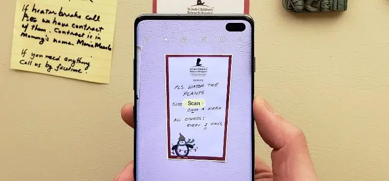 How to scan documents on Samsung Android device