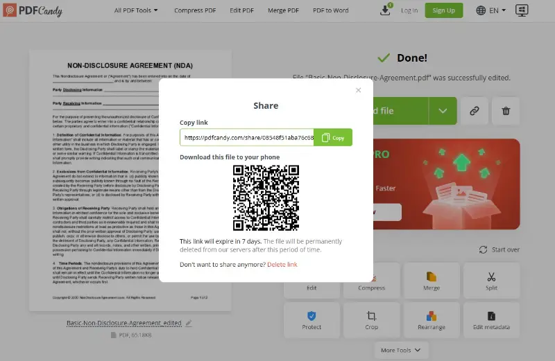 Share PDF as a link via PDF Candy Share PDF as a link via PDF Candy