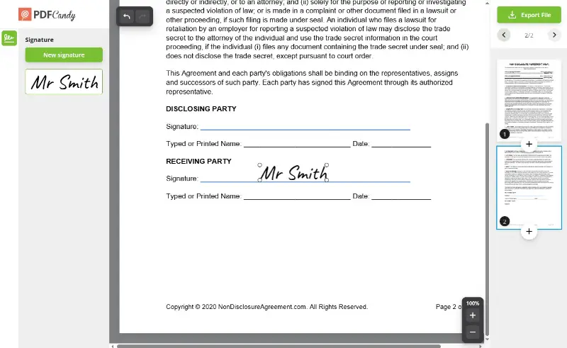 Sign PDF with PDF Candy Sign PDF with PDF Candy