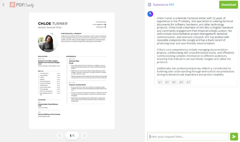 Free online AI PDF summarizer