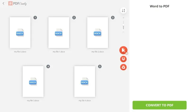 How to convert Word to PDF online with PDF Candy website