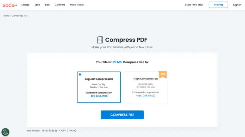 Online PDF compressor