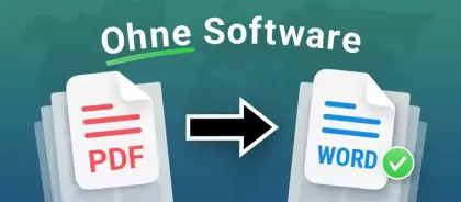 Wie Konvertiert Sie PDF in eine Word-Datei ohne Software?