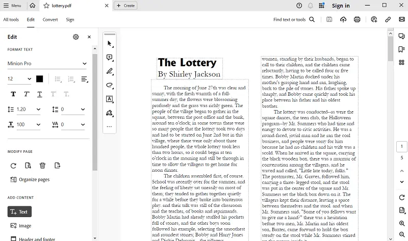 How to write on a PDF on macOS with Adobe Acrobat