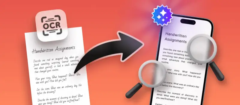 Digitizing Handwritten Assignments With AI OCR Tools on iPhone