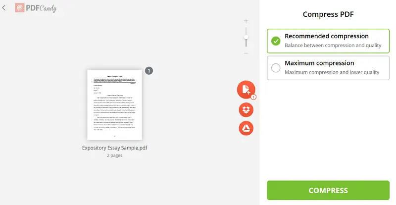 Reduce PDF file size Reduce PDF file size