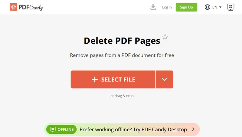 How to remove page PDF