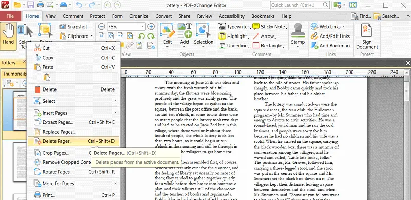 How to delete pages in PDF with PDF-XChange Editor How to delete pages in PDF with PDF-XChange Editor