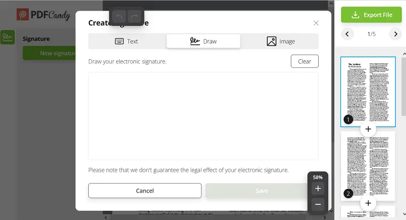 Adding new signature to PDF