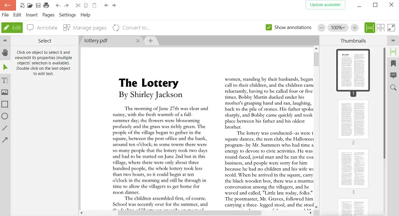 Edit PDF tool Edit PDF tool