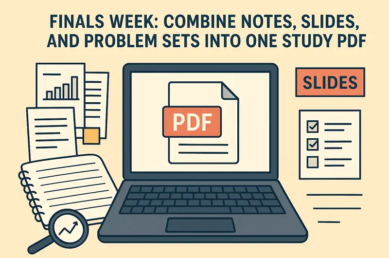 Merge All Study Materials into a PDF Merge All Study Materials into a PDF