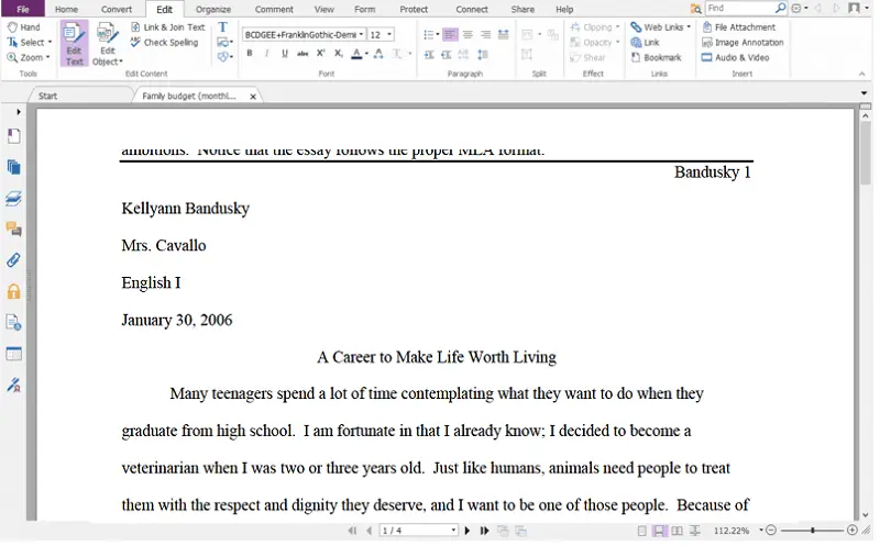 Save Word document as PDF
