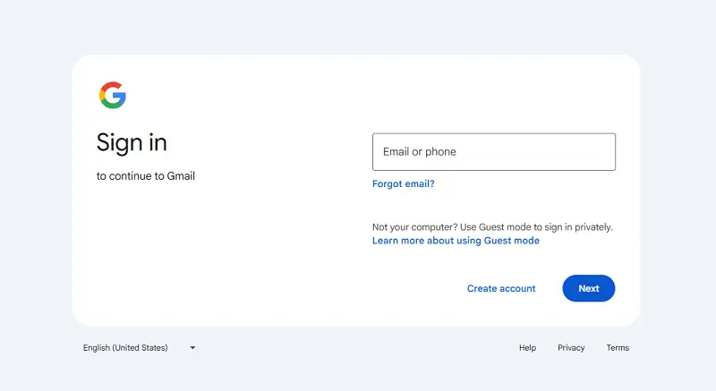 Gmail sign in Gmail sign in