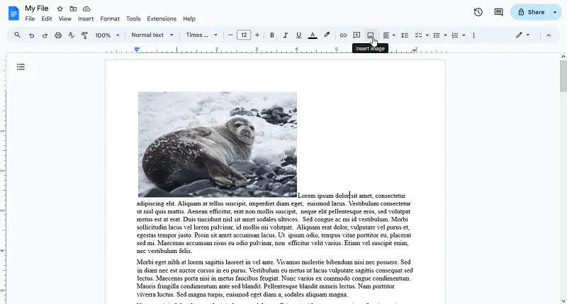 Adding image to PDF with Google Docs