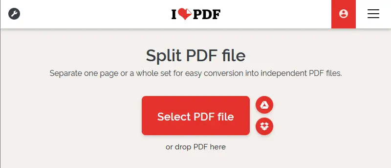 Split PDF: A free online PDF page splitter